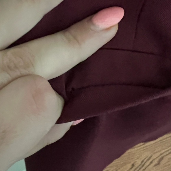 ELOQUII Burgundy Belted Blazer | Size 28 - Picture 3 of 7